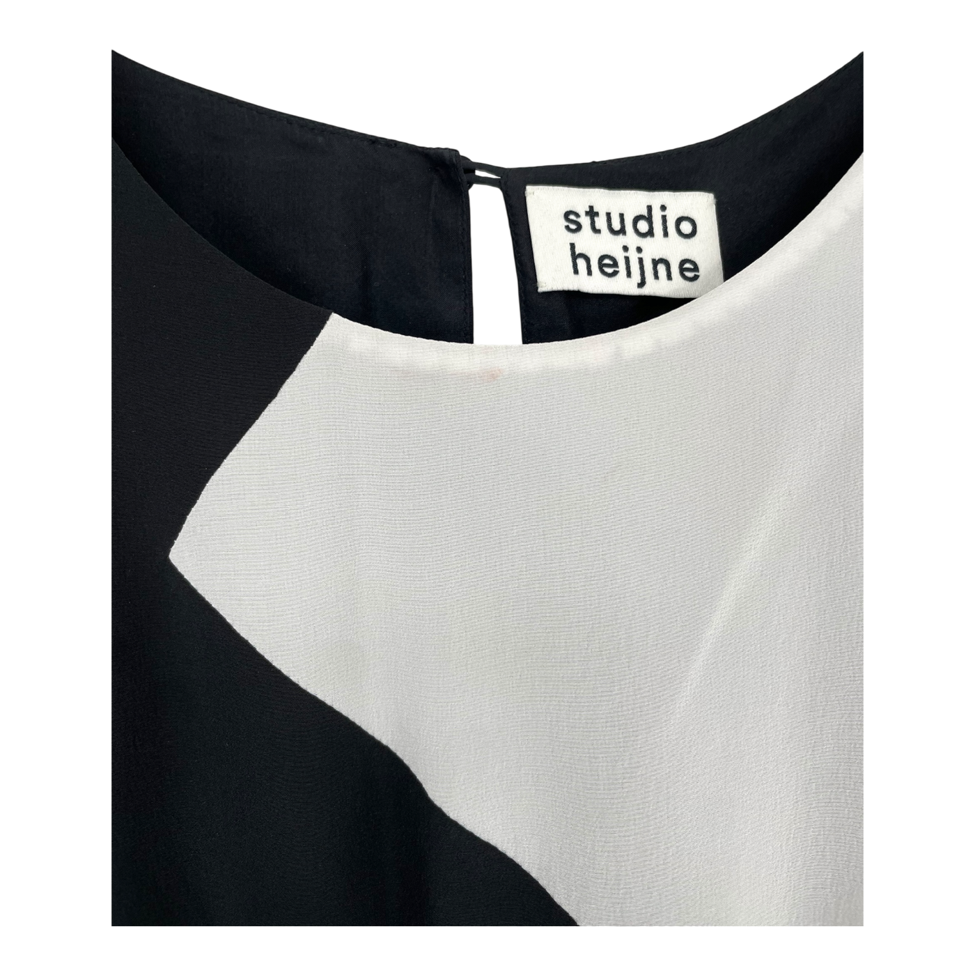Studio Heijne elise silk dress, black/white | woman S