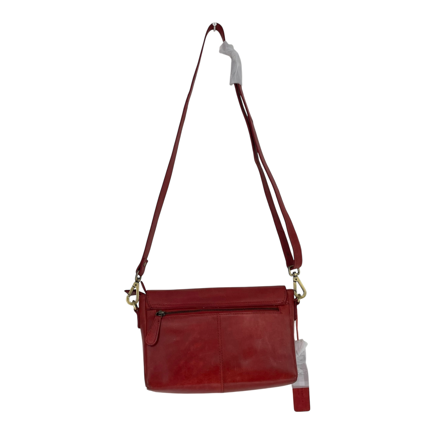 Holzrichter leather shoulder bag, red