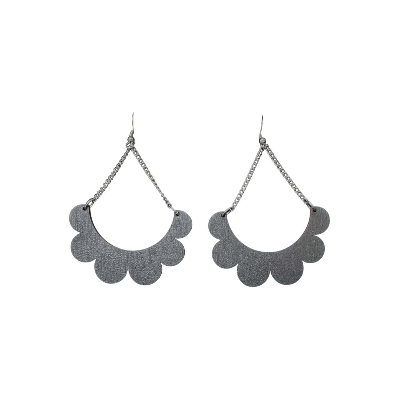 Maanantaimalli kaarella earrings, black