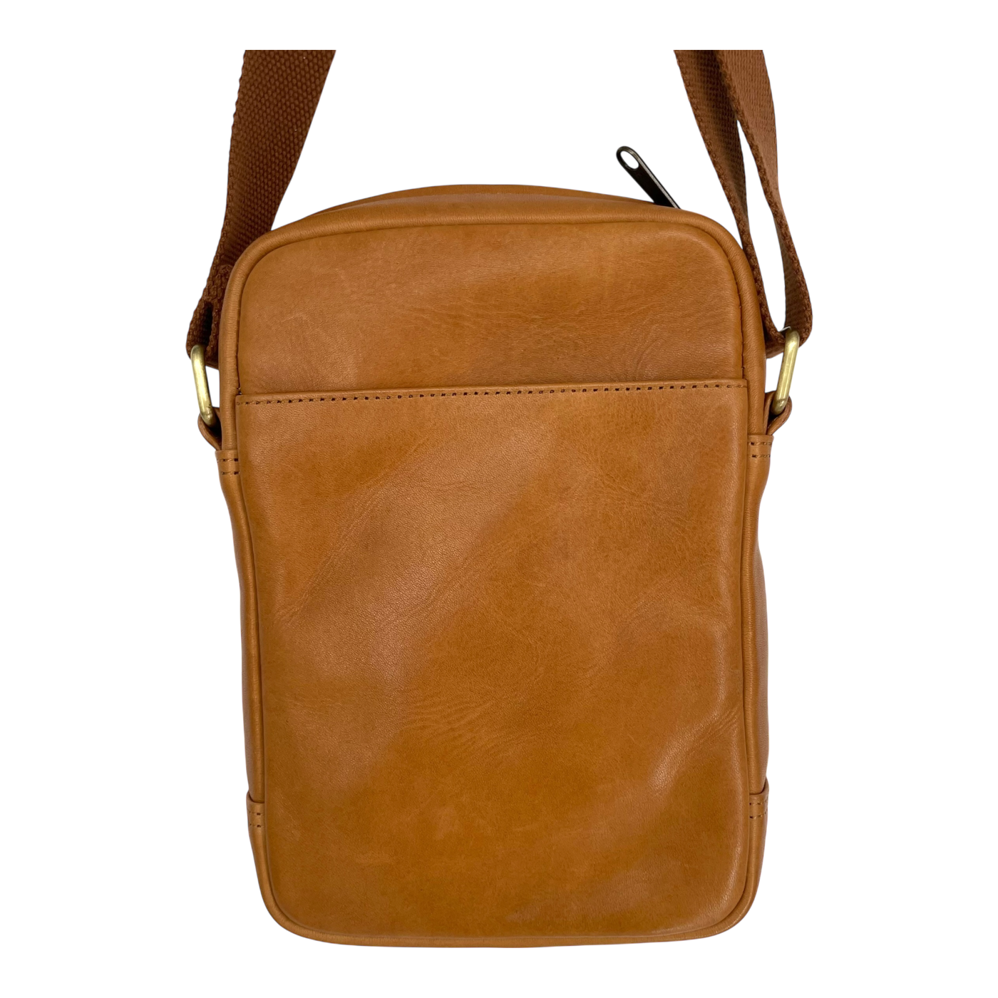 Holzrichter leather shoulder bag, caramel