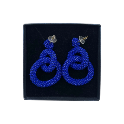 Kaiko gia earrings, royal blue