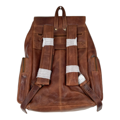 Holzrichter leather backpack, brown