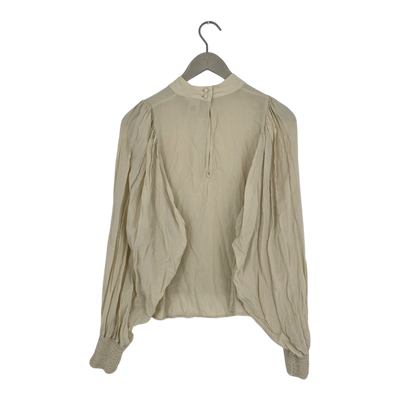 Kaiko puff blouse, vanilla | woman M