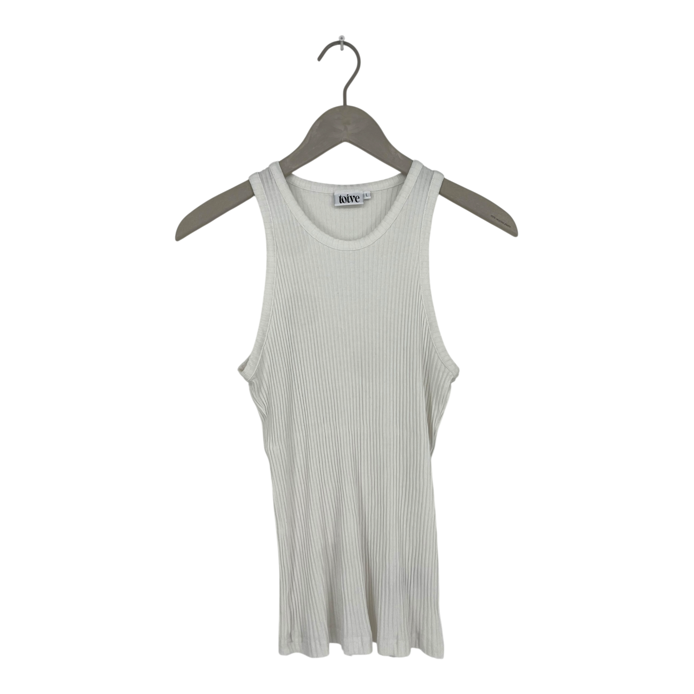 Toive rib top, white | woman L