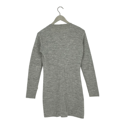 Alpa alpaca long cardigan, grey | woman S