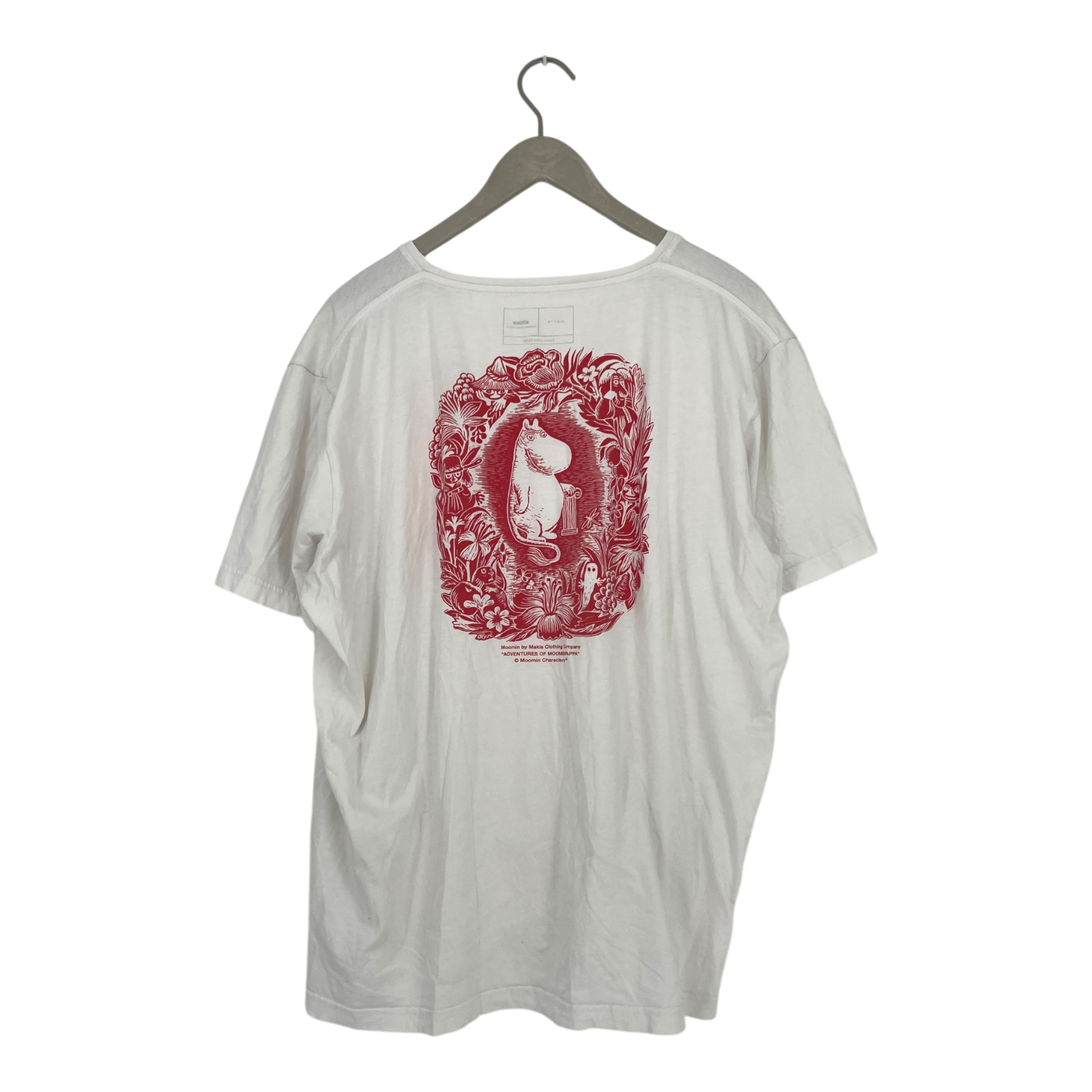 Makia moon t-shirt, white | unisex 2XL