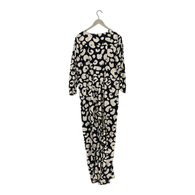 Dedicated lyocell jumpsuit, black & white | woman S