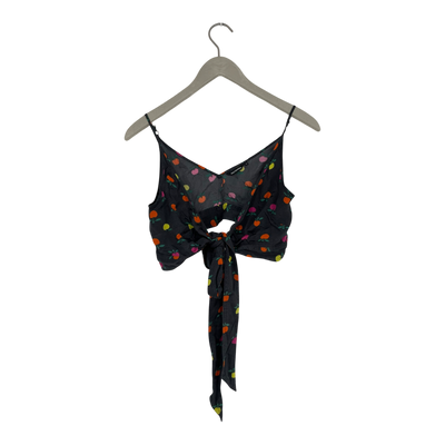 Marimekko cropped wrap top, black | woman 36