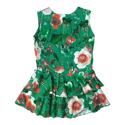 Versonpuoti sleeveless dress, flower | 128/134cm
