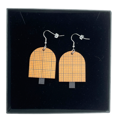 Yo Zen earrings, wooden