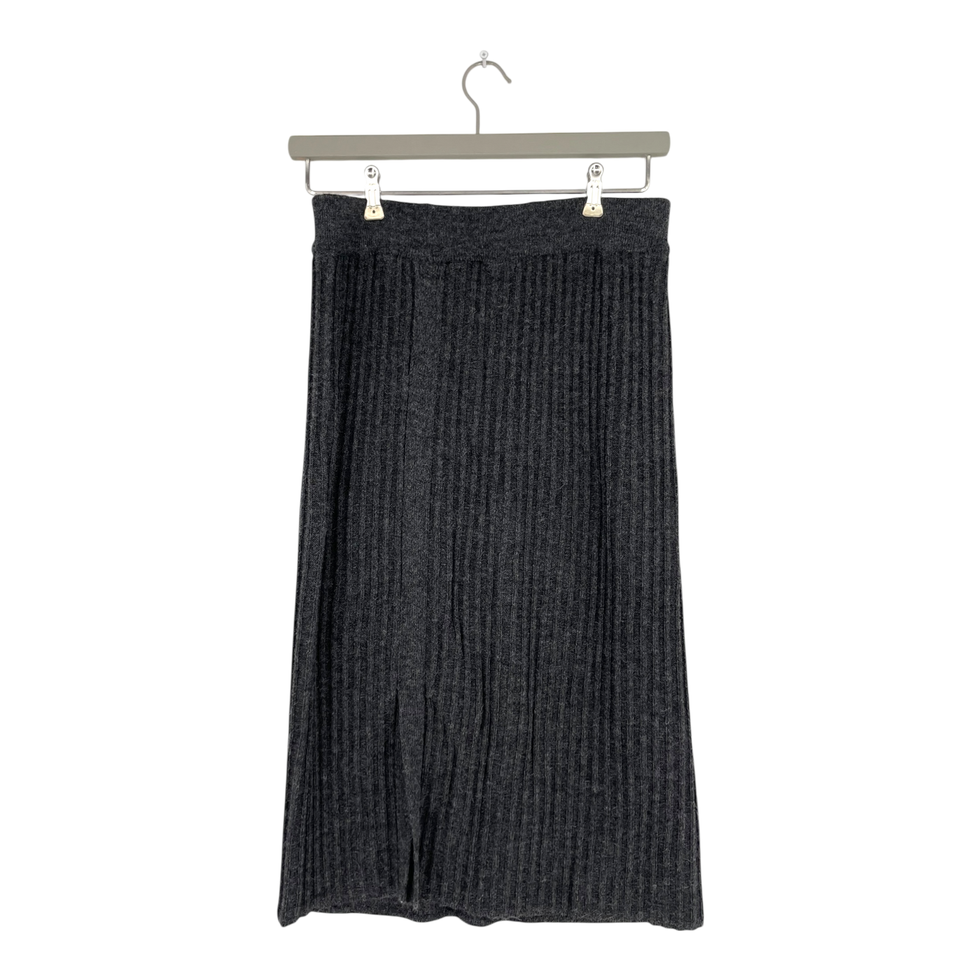 Alpa alpaca reed skirt, grey | woman M
