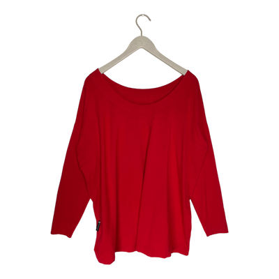 Ommellinen long sleeve shirt, red | woman onesize