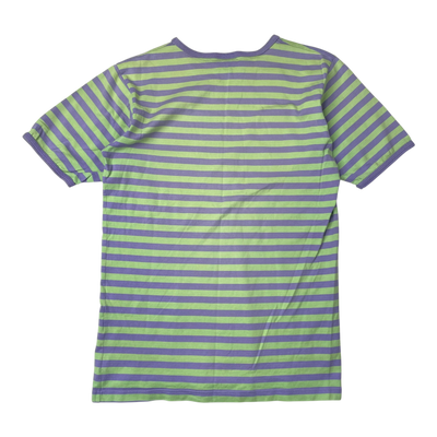 Marimekko stripe t-shirt, tea green/mauve | 150cm