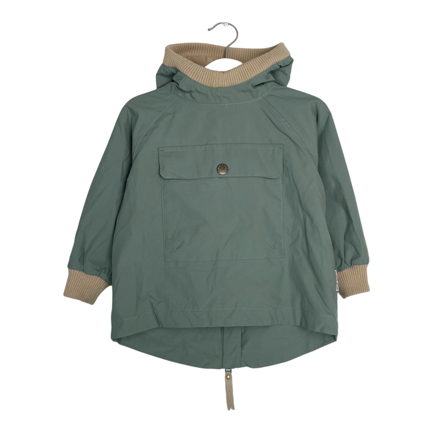 Mini A Ture baby vito midseason fleece anorak, pistachio | 86cm