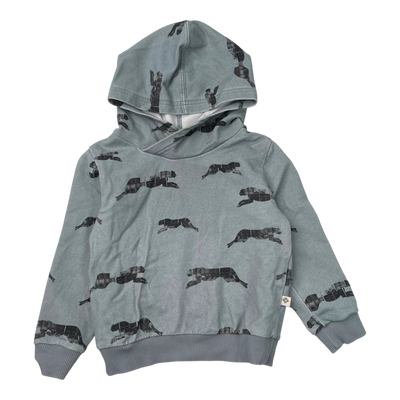 Kaiko hoodie, panther | 74/80cm