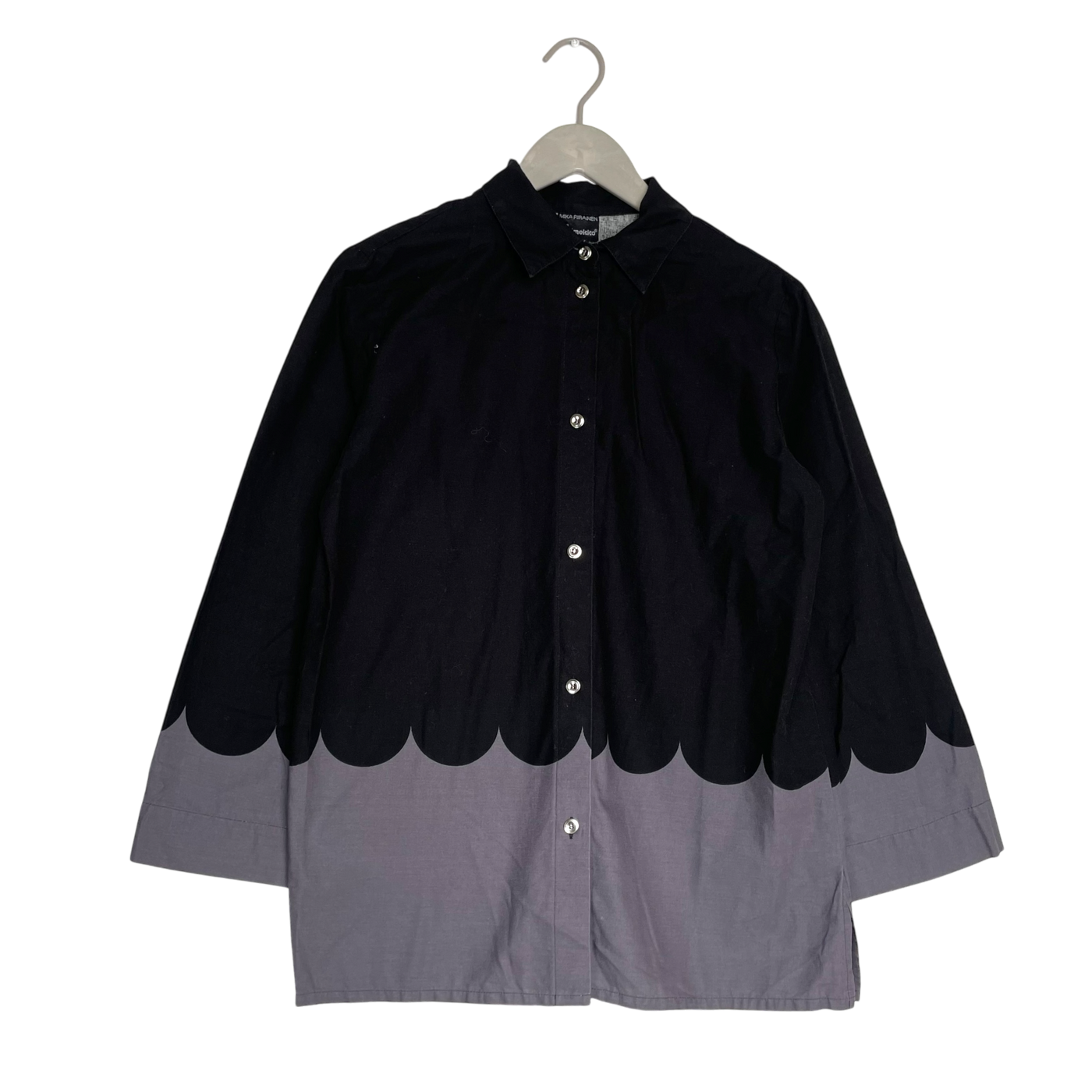 Marimekko collar shirt, black/grey | woman 40