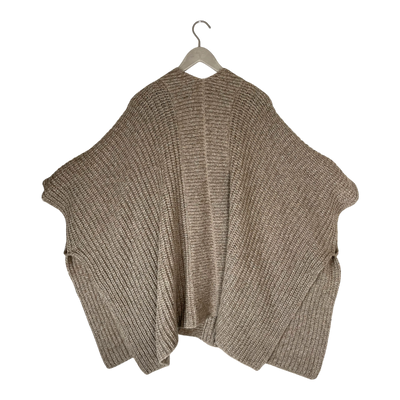 Hessnatur cardigan, tan | woman onesize