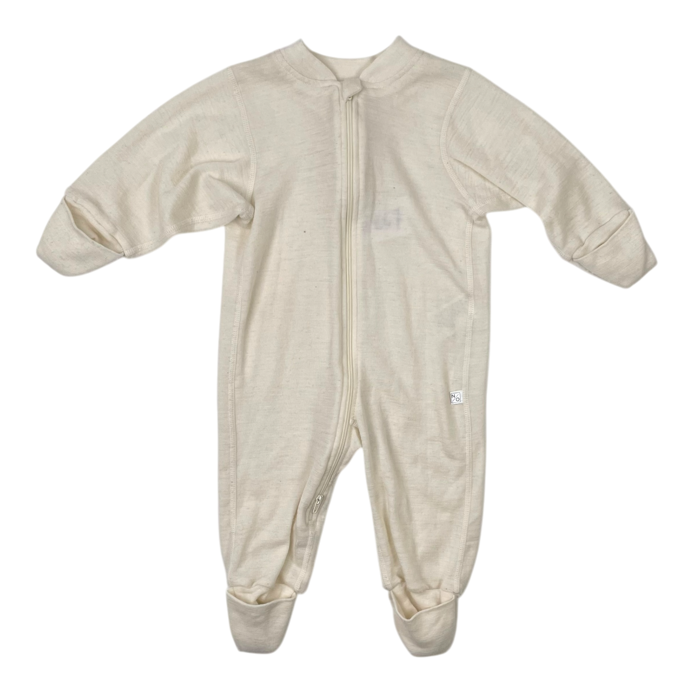 North Outdoor merino jumpsuit, white | 68/74cm