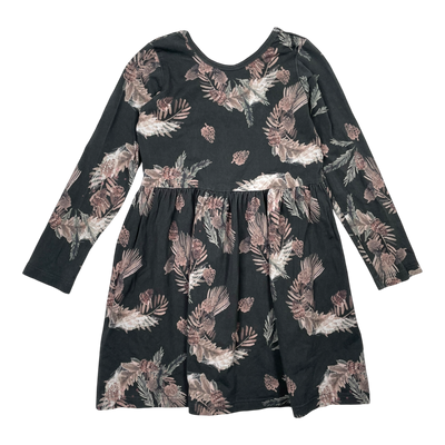 Kaiko dress, leaves | 110/116cm