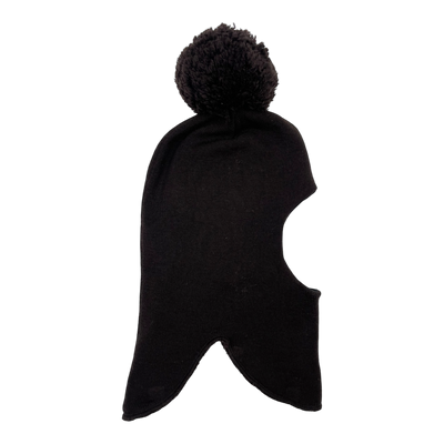 Mainio merino balaclava, dark brown | 3-5y