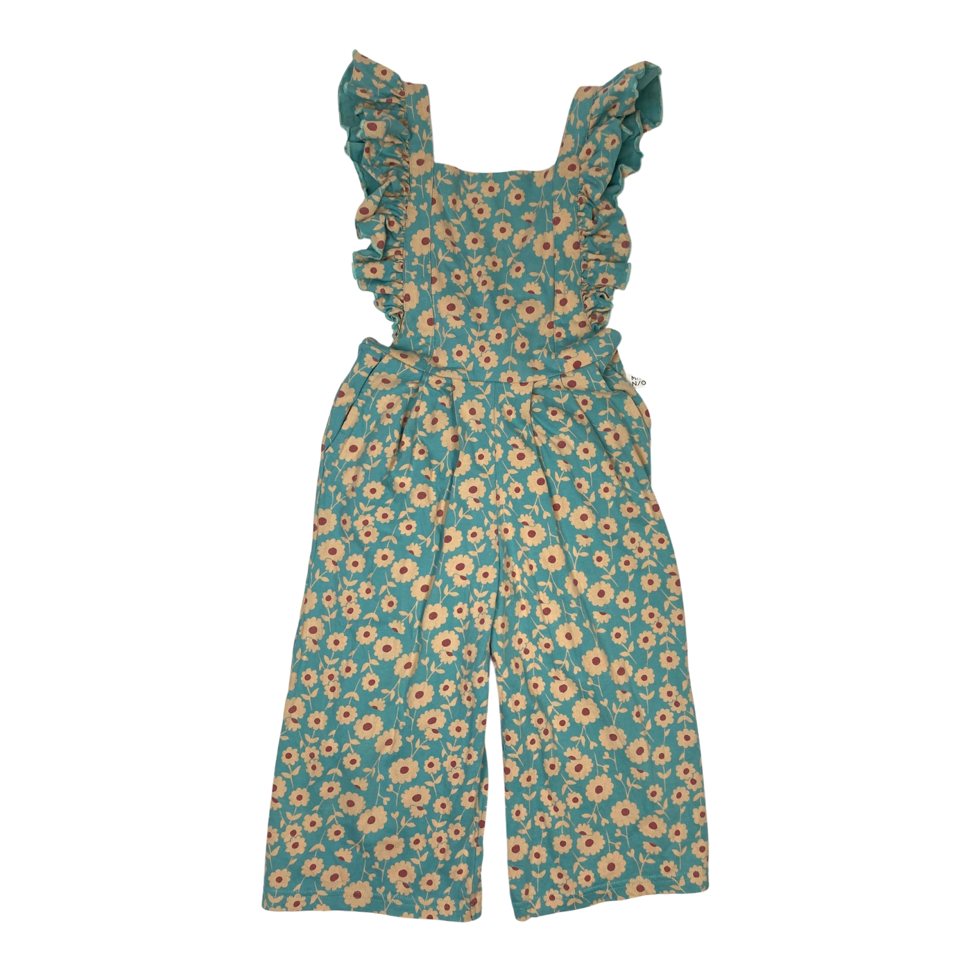 Mainio ruffle jumpsuit, flowers  | 122/128cm