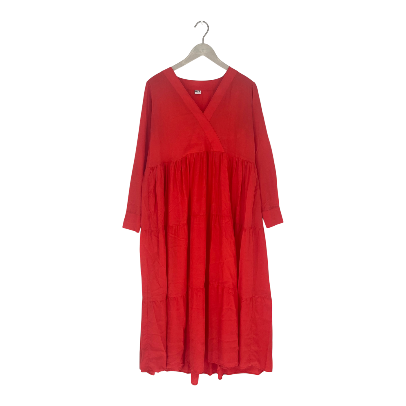 R-collection silk dress, red | woman XS