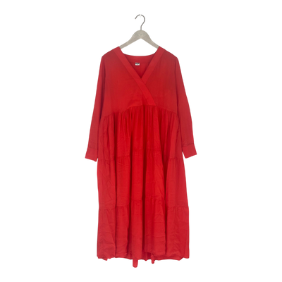 R-collection silk dress, red | woman XS