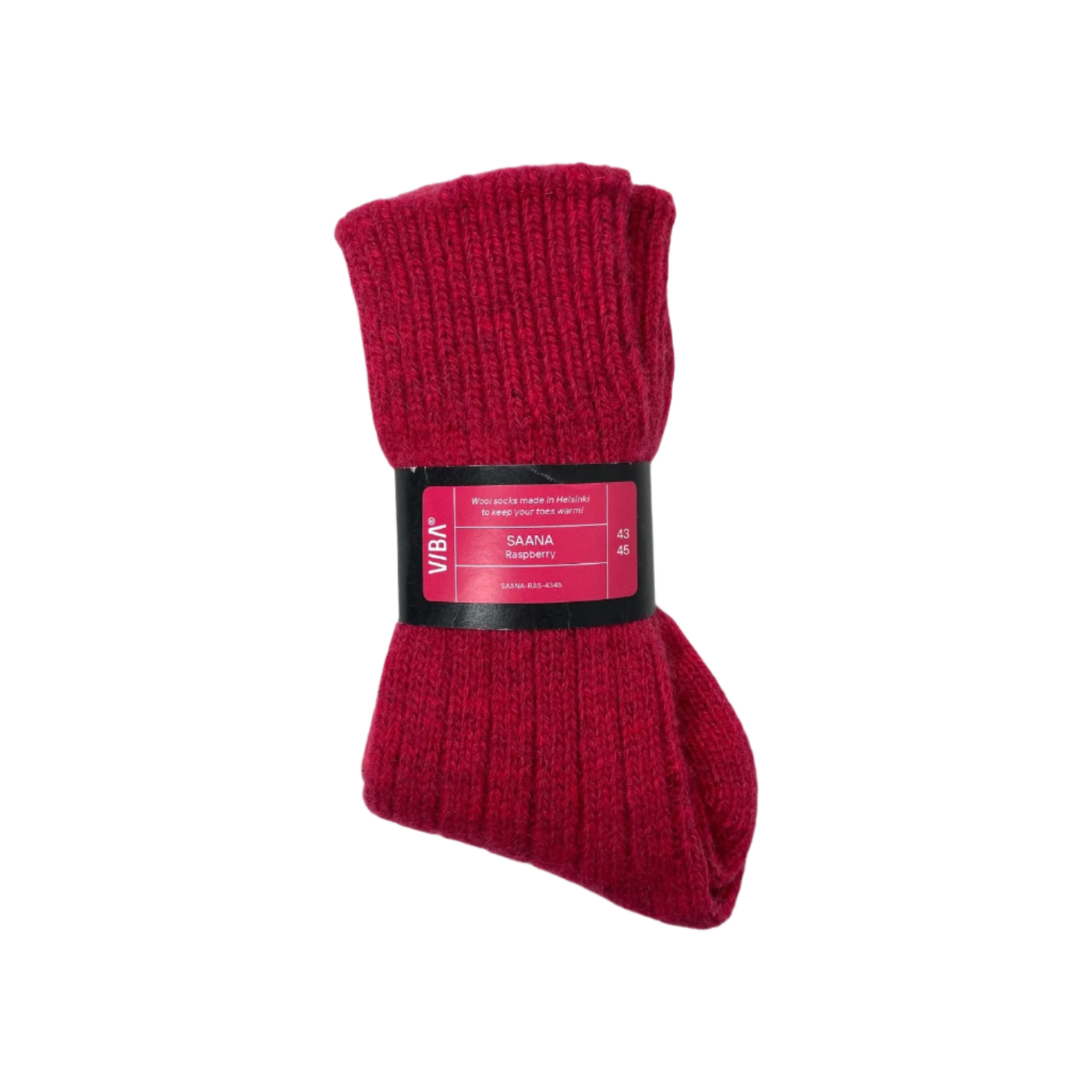 VIBAe Saana wool socks, raspberry | 43-45