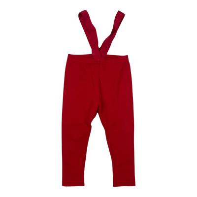 Metsola rib brace leggings, red | 86/92cm