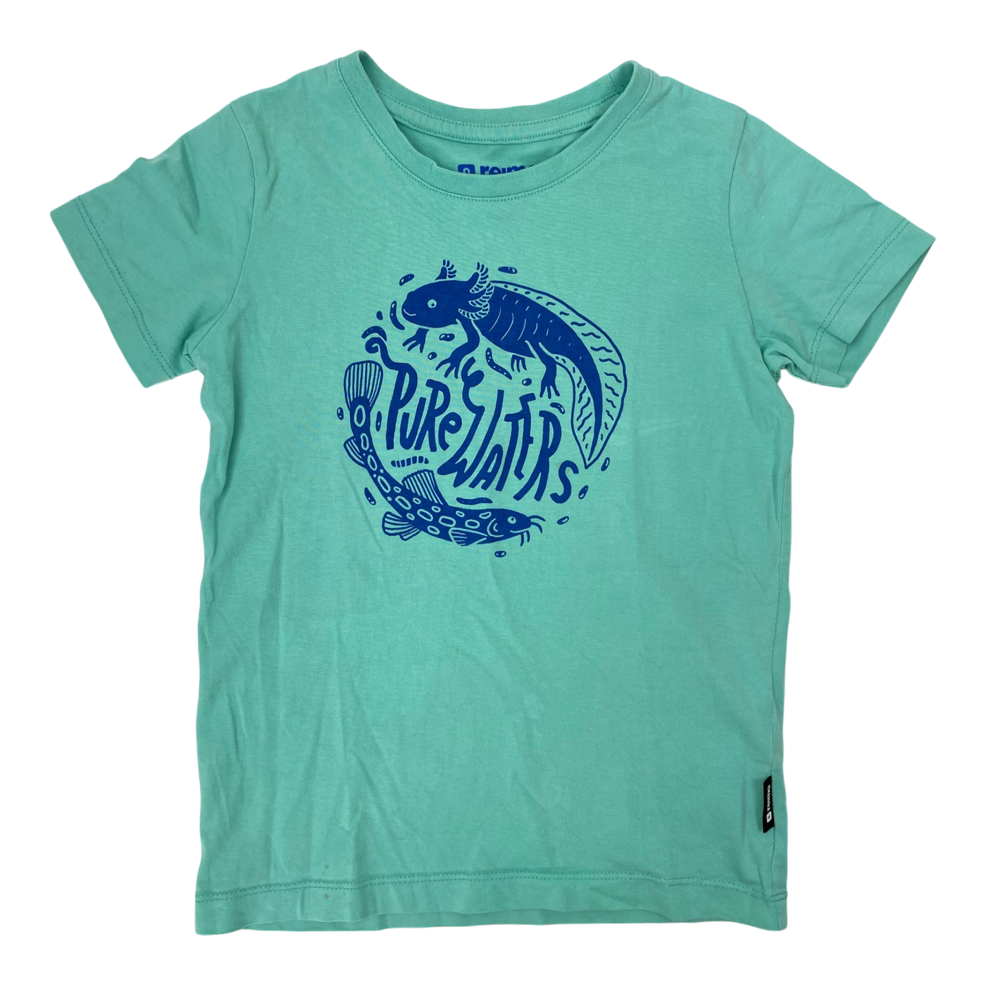 Reima ajatus t-shirt, aqua blue | 116cm