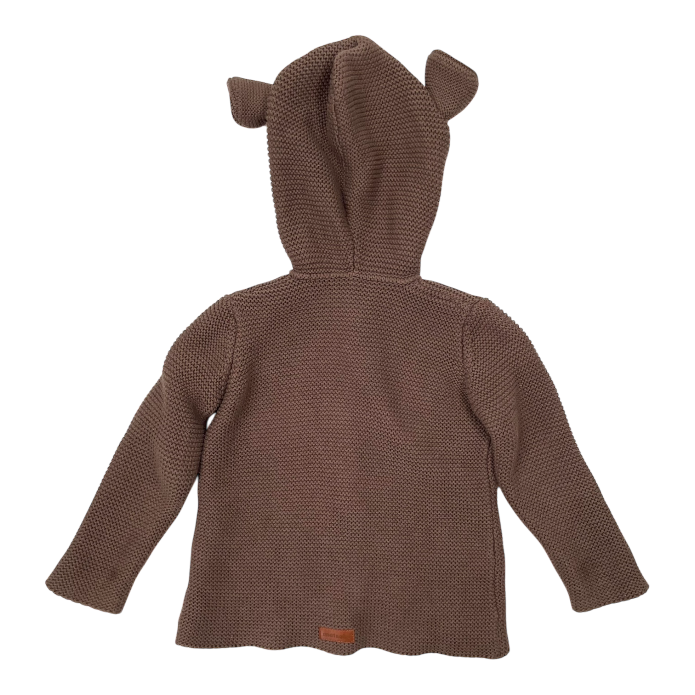 Metsola knitted cardigan, coffee | 98/104cm