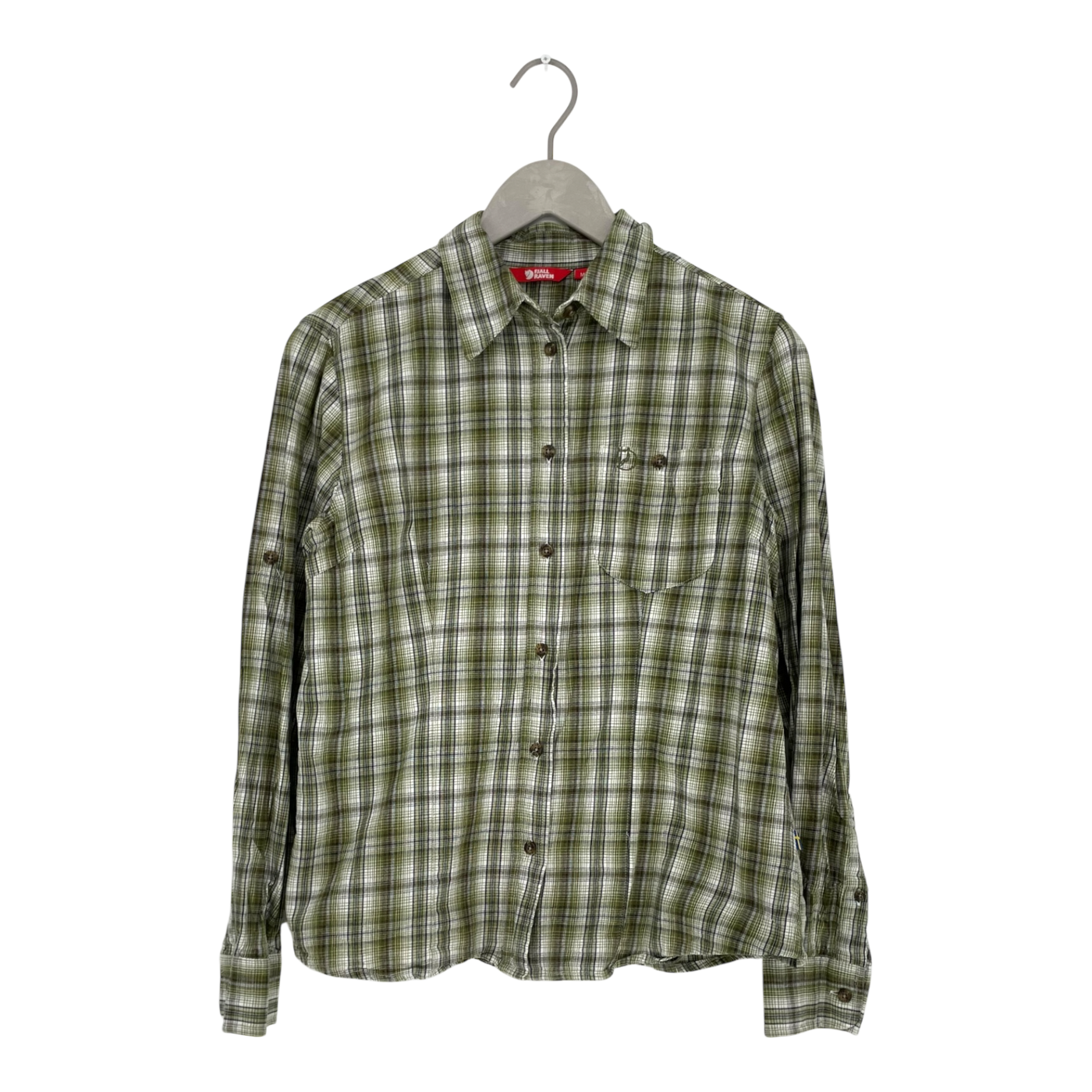 Fjällräven flanell shirt, green | woman M