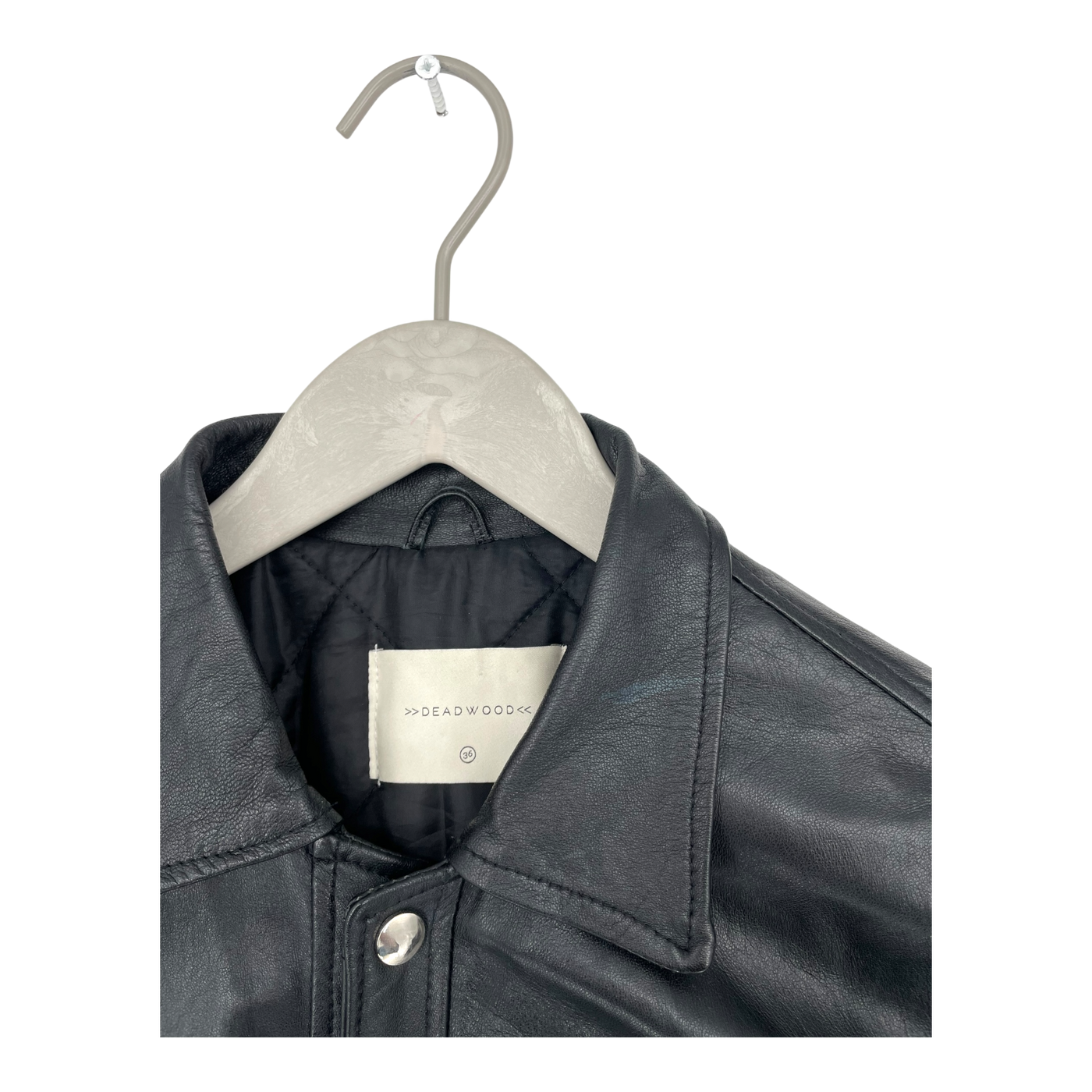 Deadwood leather jacket, black | woman 36