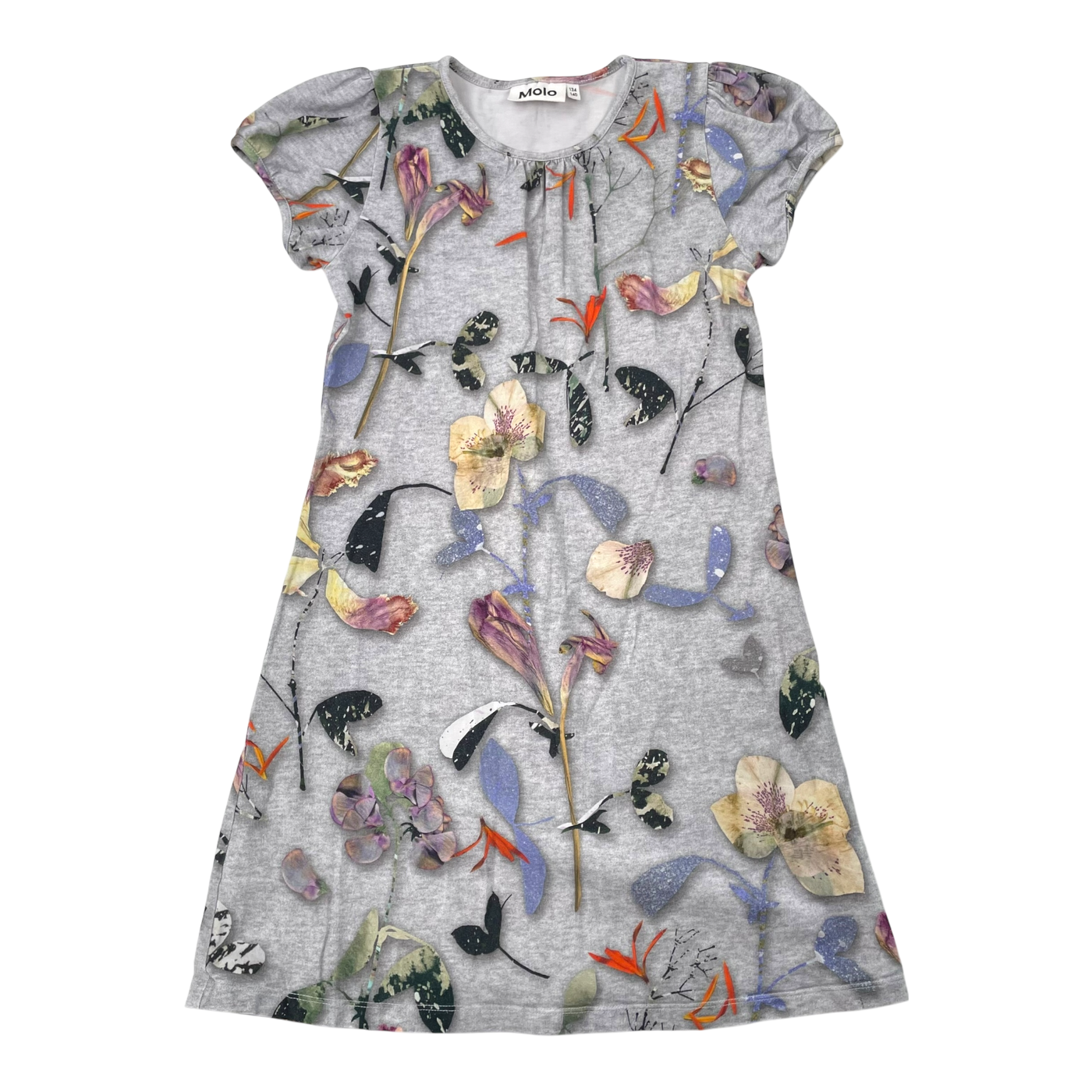 Molo t-shirt dress, paper petals | 134/140cm