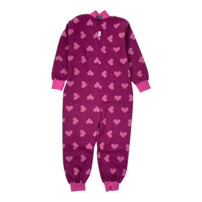Kivat wool overall, hearts | 110cm