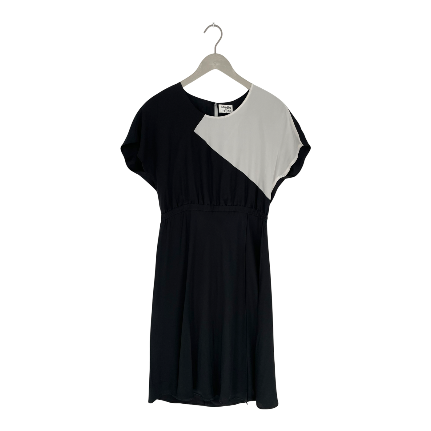 Studio Heijne elise silk dress, black/white | woman S