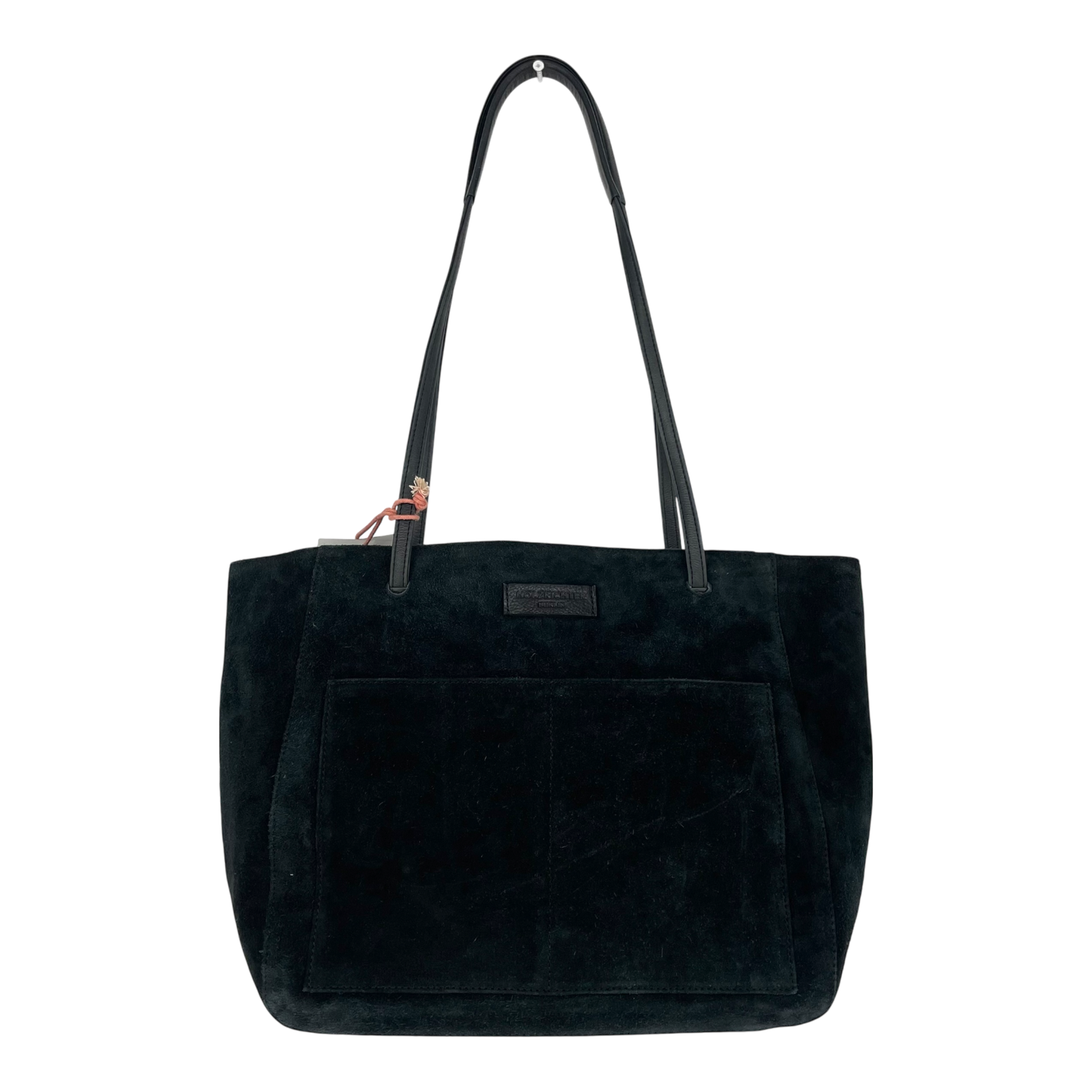 Holzrichter suede tote bag, black
