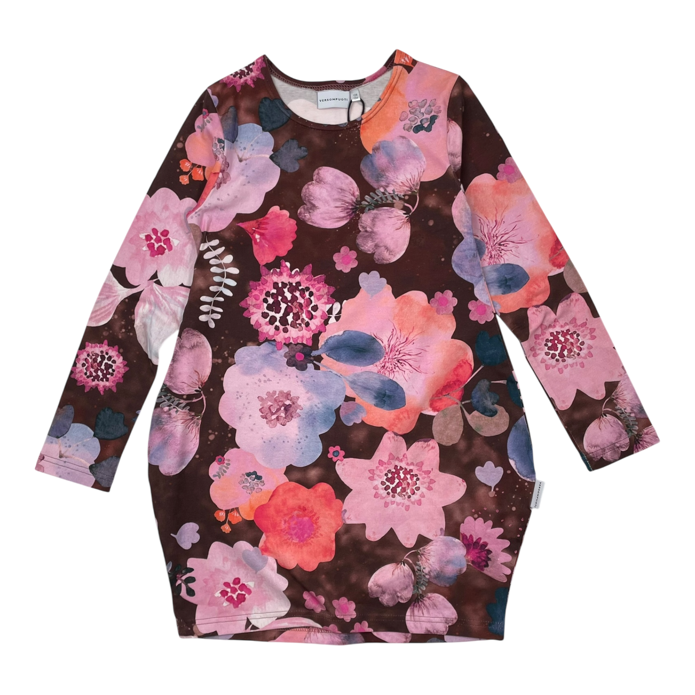 Versonpuoti tunic dress, flowers | 128/134cm