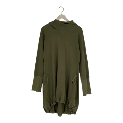 Ommellinen hoodie tunic, forest green | woman XXL