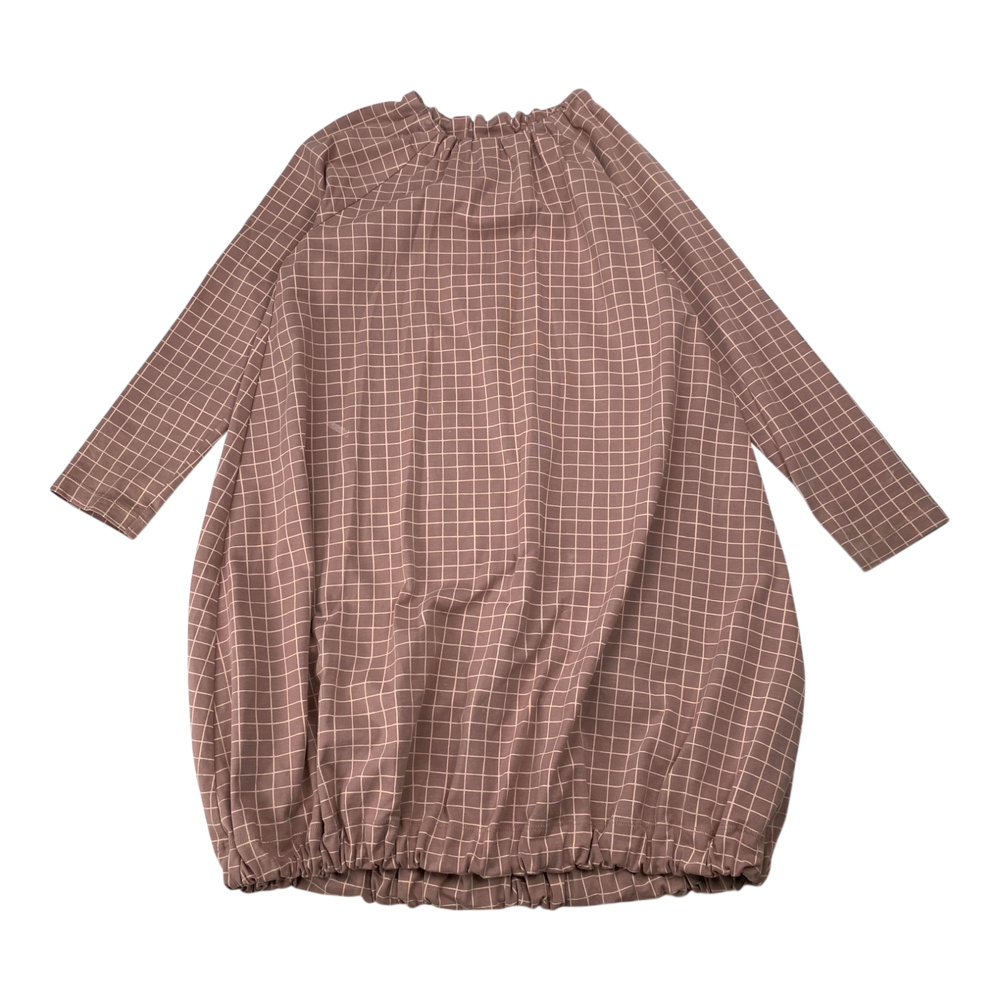 Papu pouch dress, squares | 122/128cm