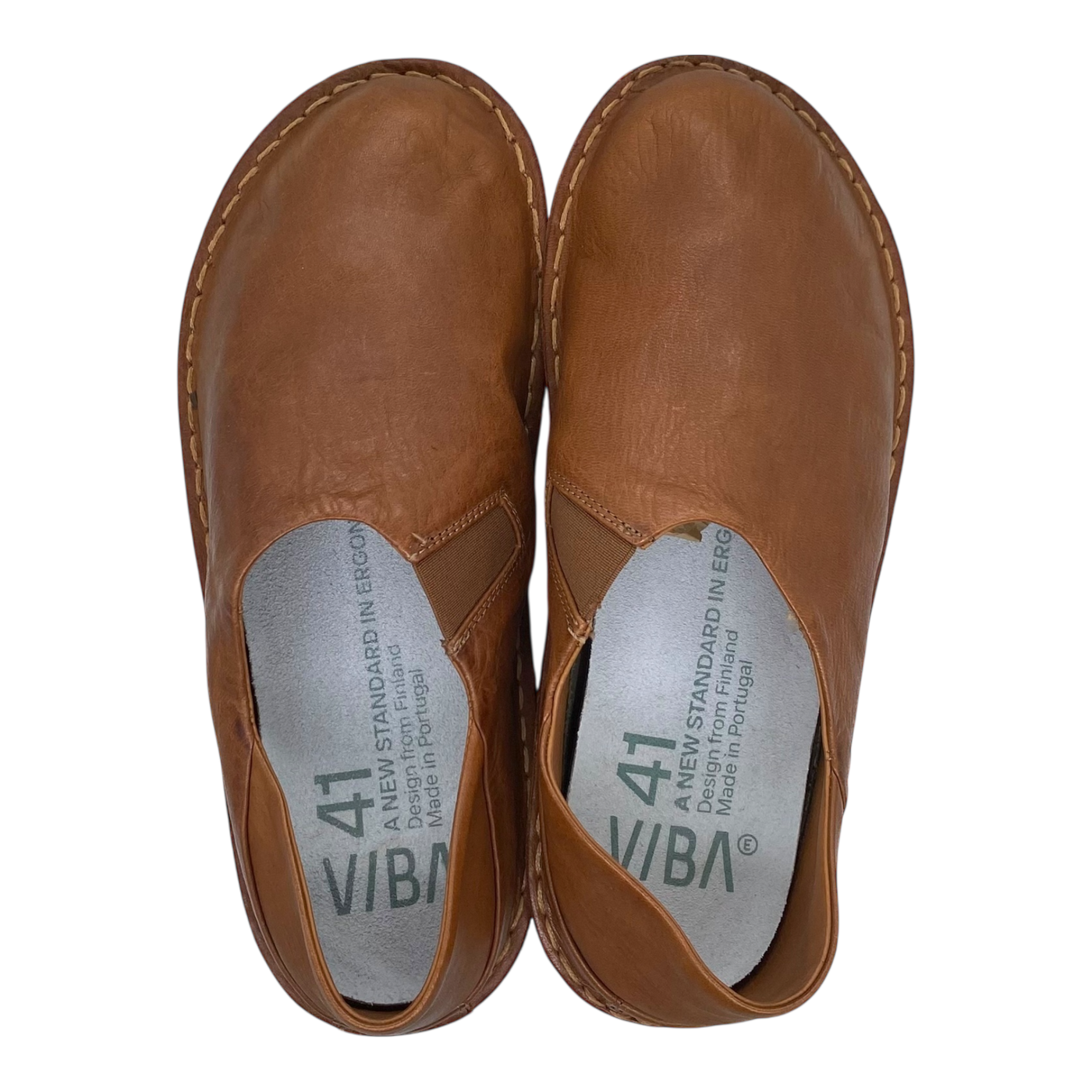 VIBAe Zuma leather shoes, cognac brown | 41