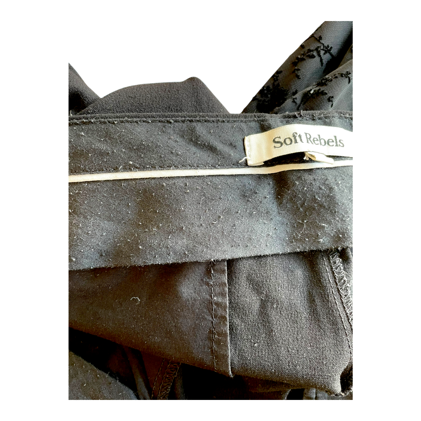 Soft Rebels vilja mid-waist loose pants, black | woman L