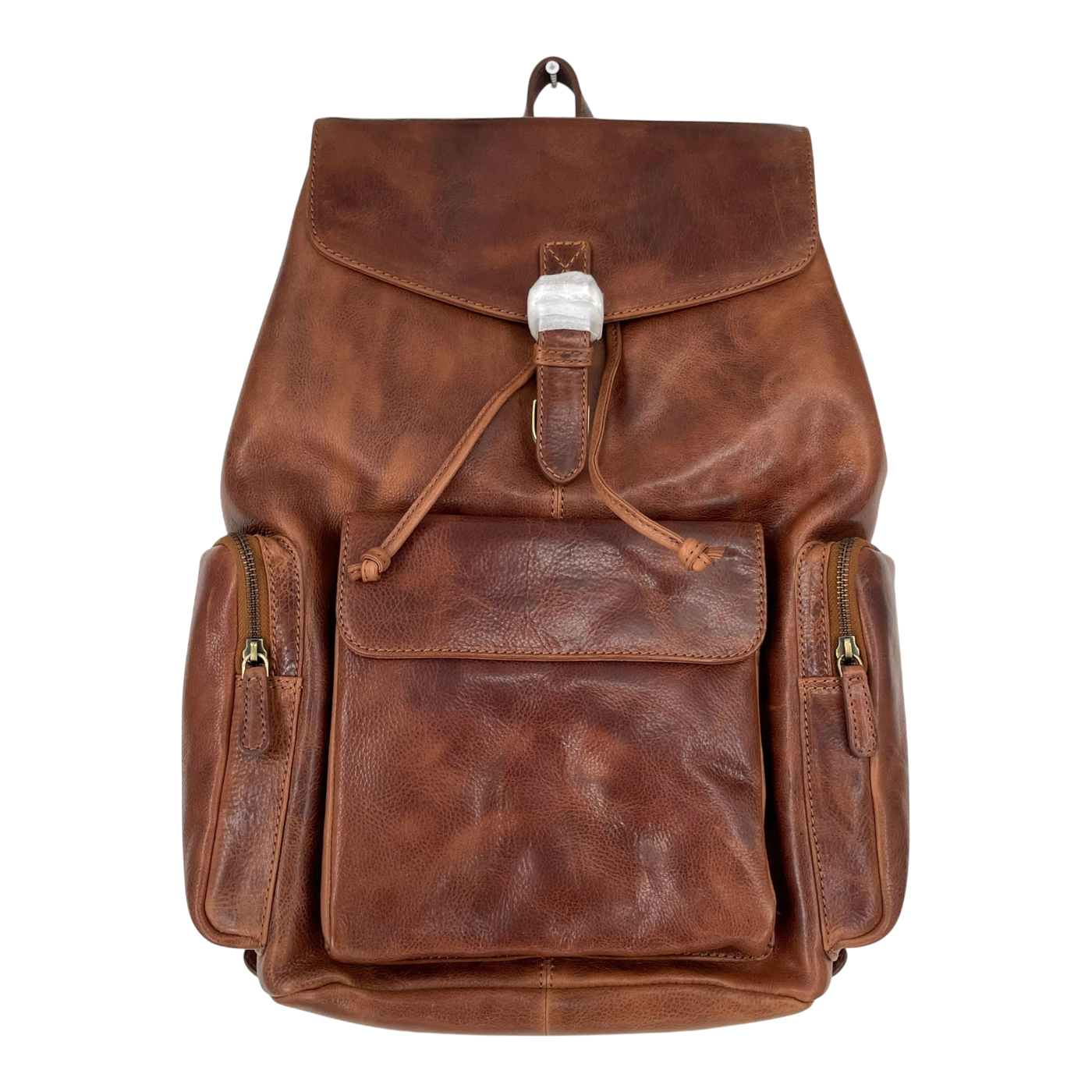 Holzrichter leather backpack, brown