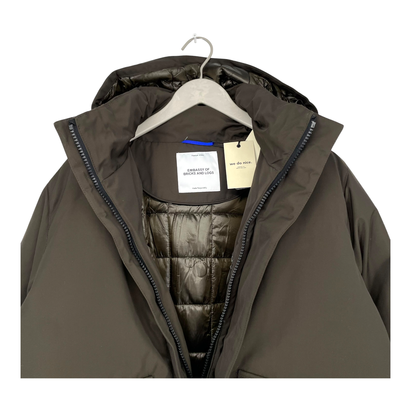 Embassy of Bricks and Logs hardwick jacket, black olive | unisex L