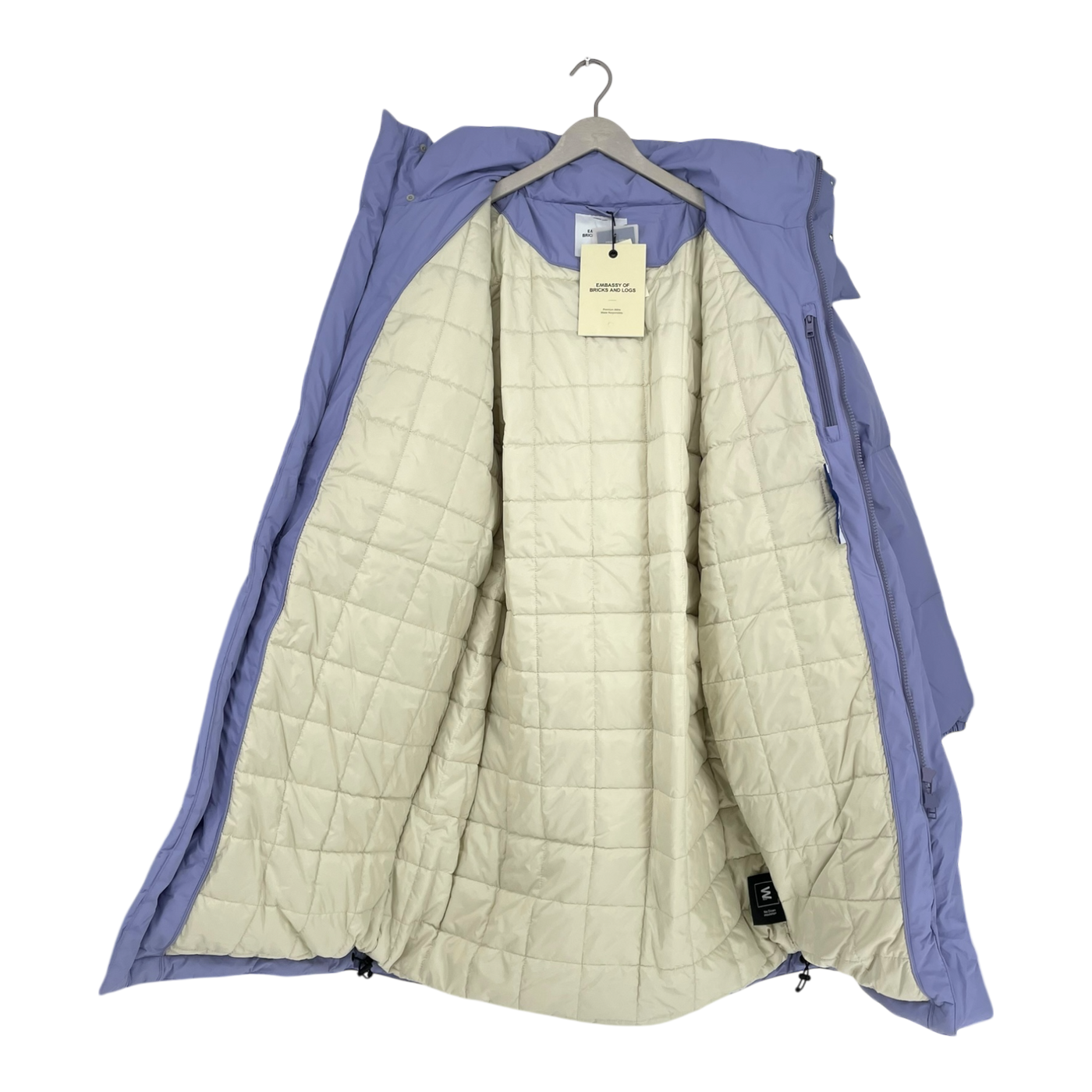 Embassy of Bricks and Logs brandford puffer jacket, lilac | unisex L