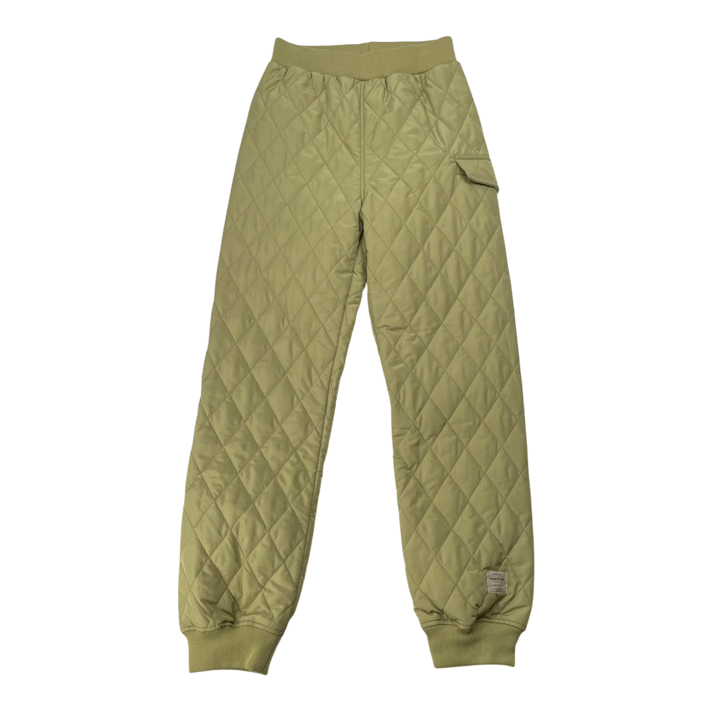 Mini A Ture matjava thermo pants, olive green | 140cm
