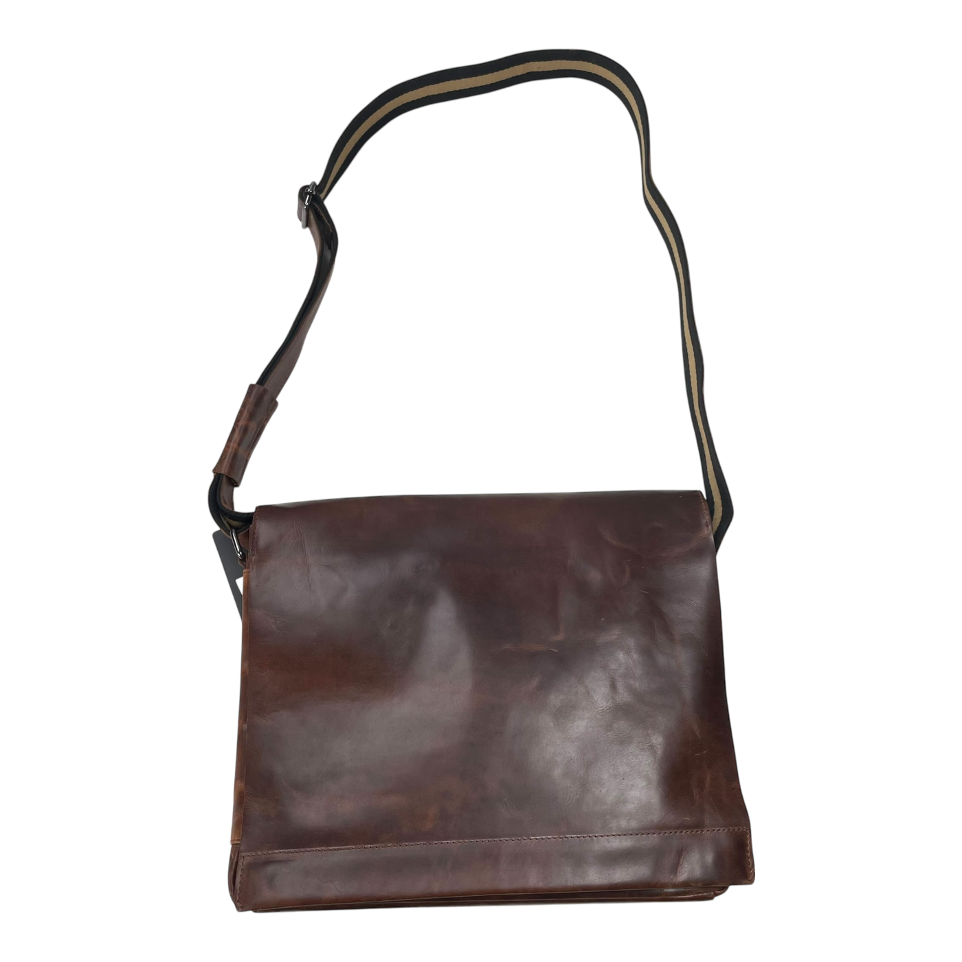 Harold's Bags leather campo messenger bag L, dark brown