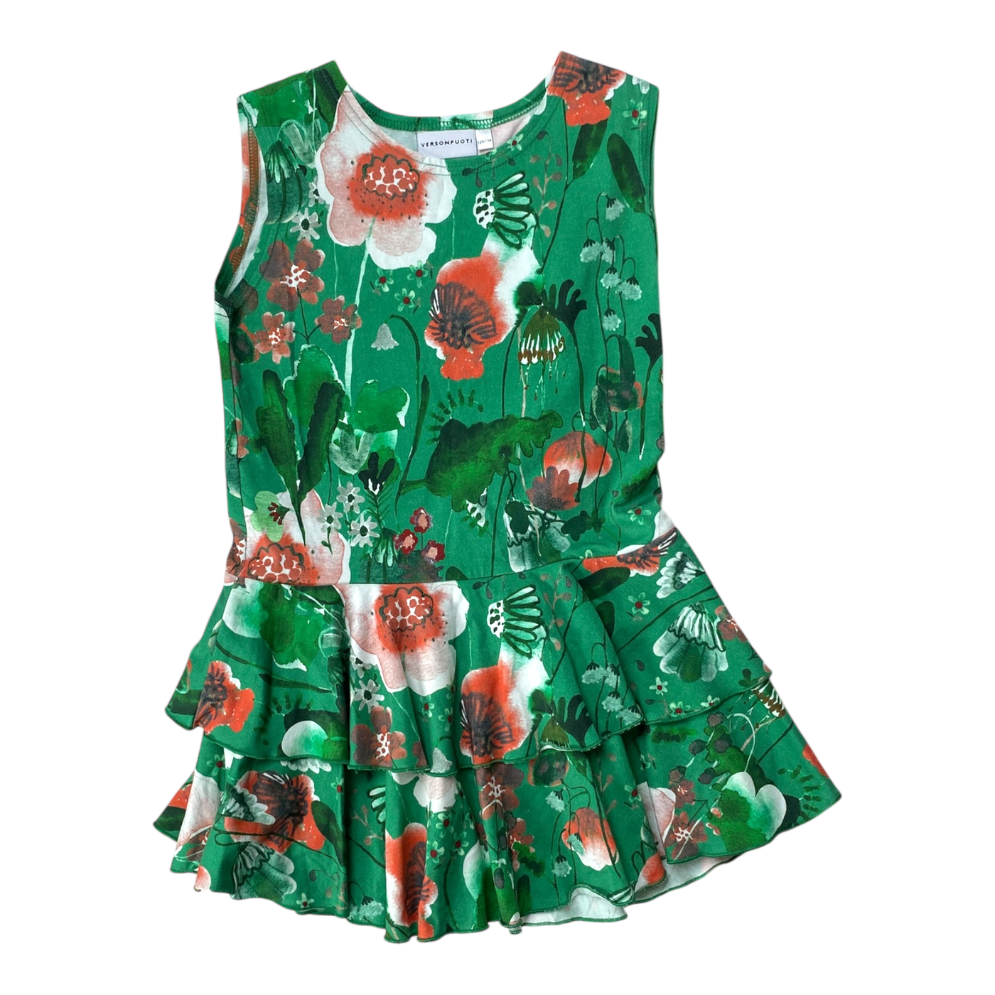 Versonpuoti sleeveless dress, flower | 128/134cm