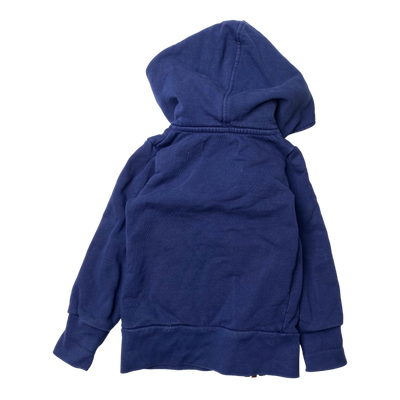 Gugguu zipper hoodie, midnight blue | 98cm