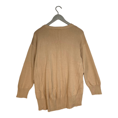 Blaa cotton knitted shirt, wheat | woman S